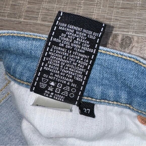 7 FOR ALL MANKIND Women’s Josefina Distressed Skinny Boyfriend Jeans - Picture 4 of 9